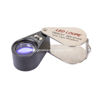 กระจกส่อง UV/สีขาว LED Loupe (30x,21มม.)